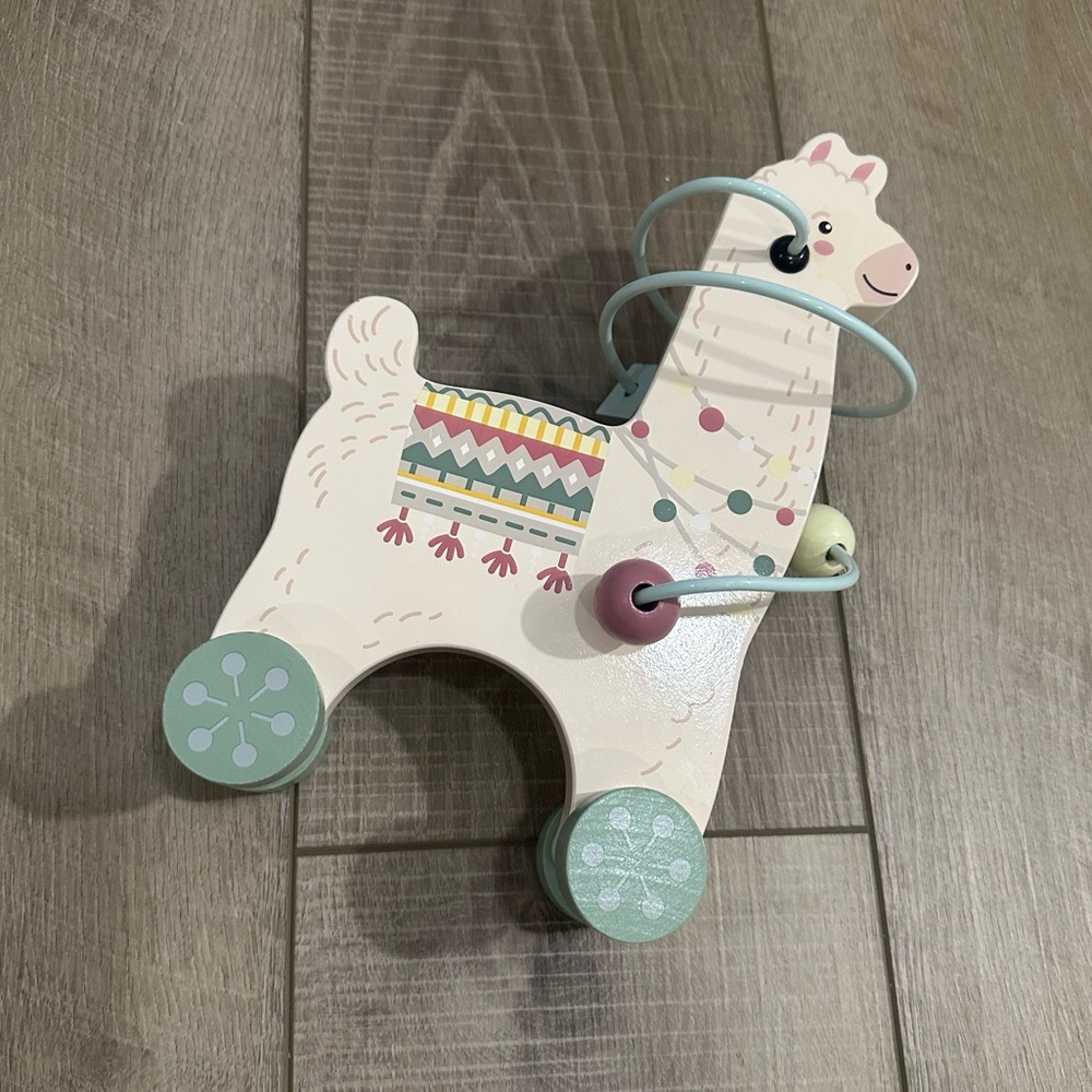 Wooden Llama Alpaca Bead Maze Toy